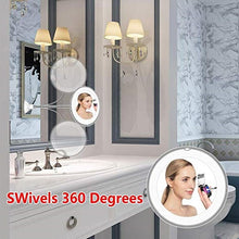 Load image into Gallery viewer, 360 Degree Rotation 10X Magnifying LED Makeup Mirror
